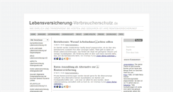 Desktop Screenshot of lebensversicherung-verbraucherschutz.de