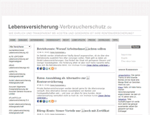 Tablet Screenshot of lebensversicherung-verbraucherschutz.de
